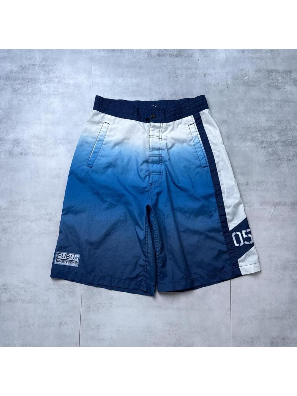 Y2K Fubu Board Surf Long Baggy Shorts